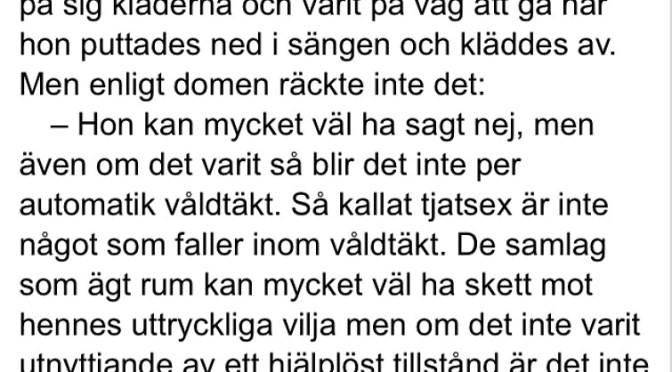 Vi lever i en våldtäktskultur